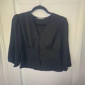 Elegant Black Women's Top